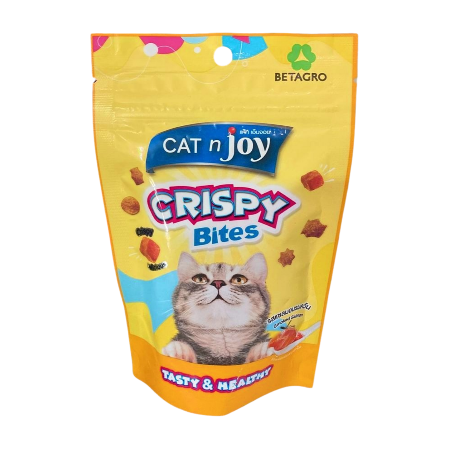 Cat n Joy Crispy Bites Smoked Salmon Cat Treats 60g