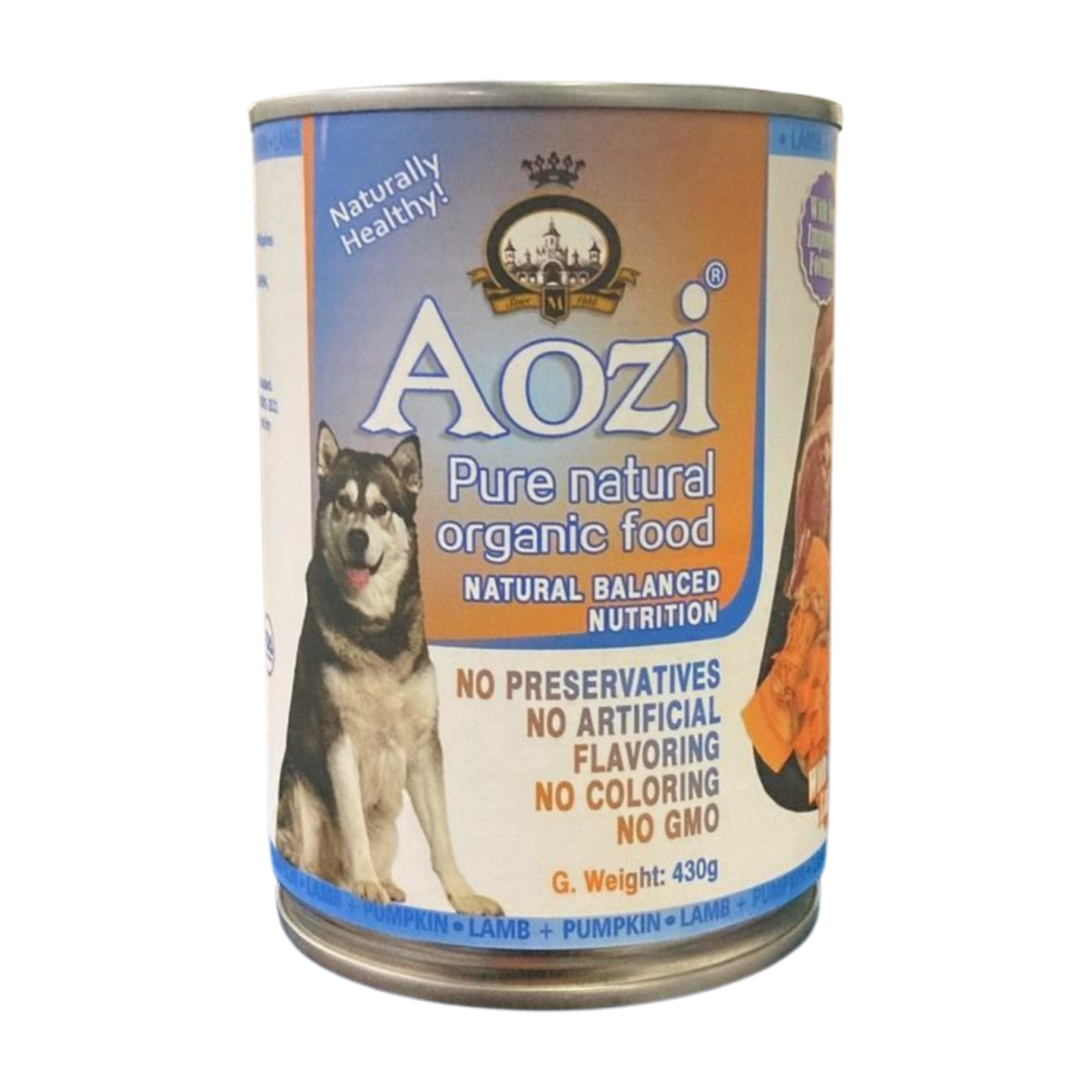 AOZI Can Wet Dog Food Lamb & Pumpkin 430g