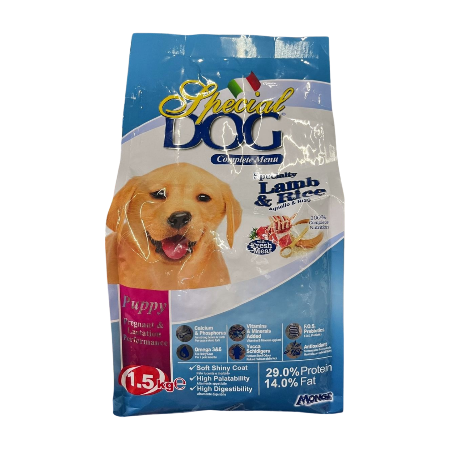 Special Dog Dry Food Puppy Lamb & Rice 1.5kg Monge