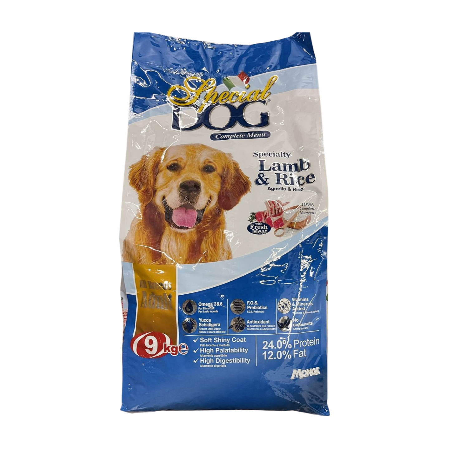 Special Dog Dry Food Adult Lamb & Rice 9kg Monge