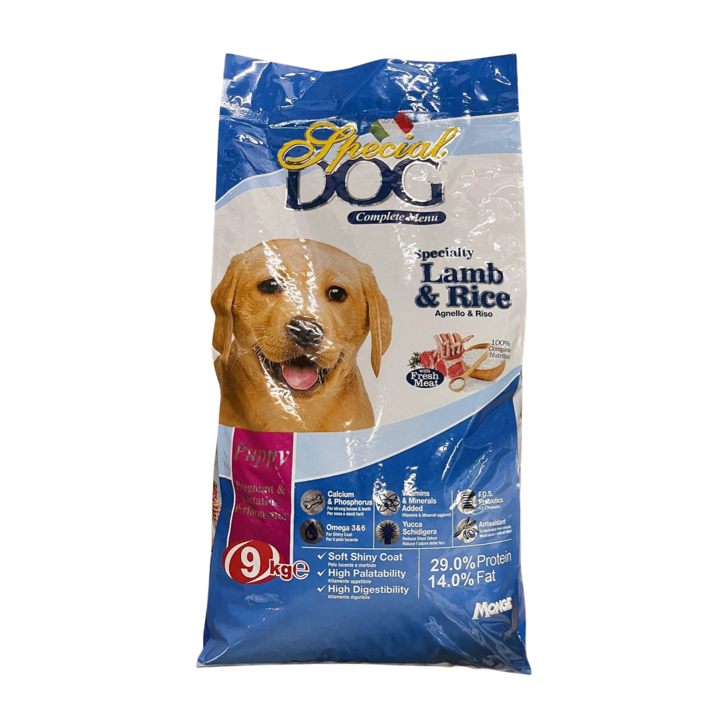 Special Dog Dry Food Puppy Lamb & Rice 9kg Monge