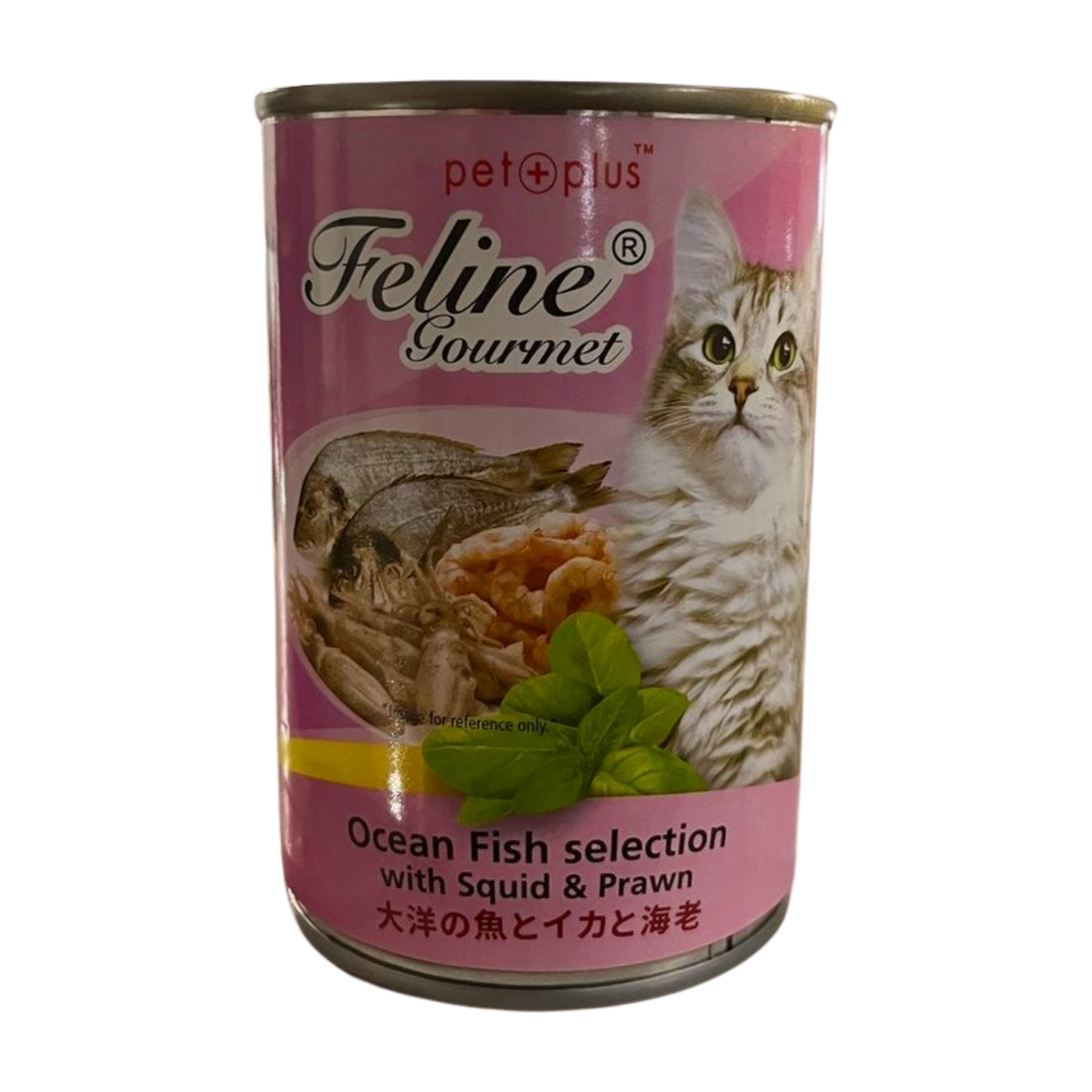 Feline Gourmet Can Wet Cat Food Ocean Fish with Squid & Prawn 400g