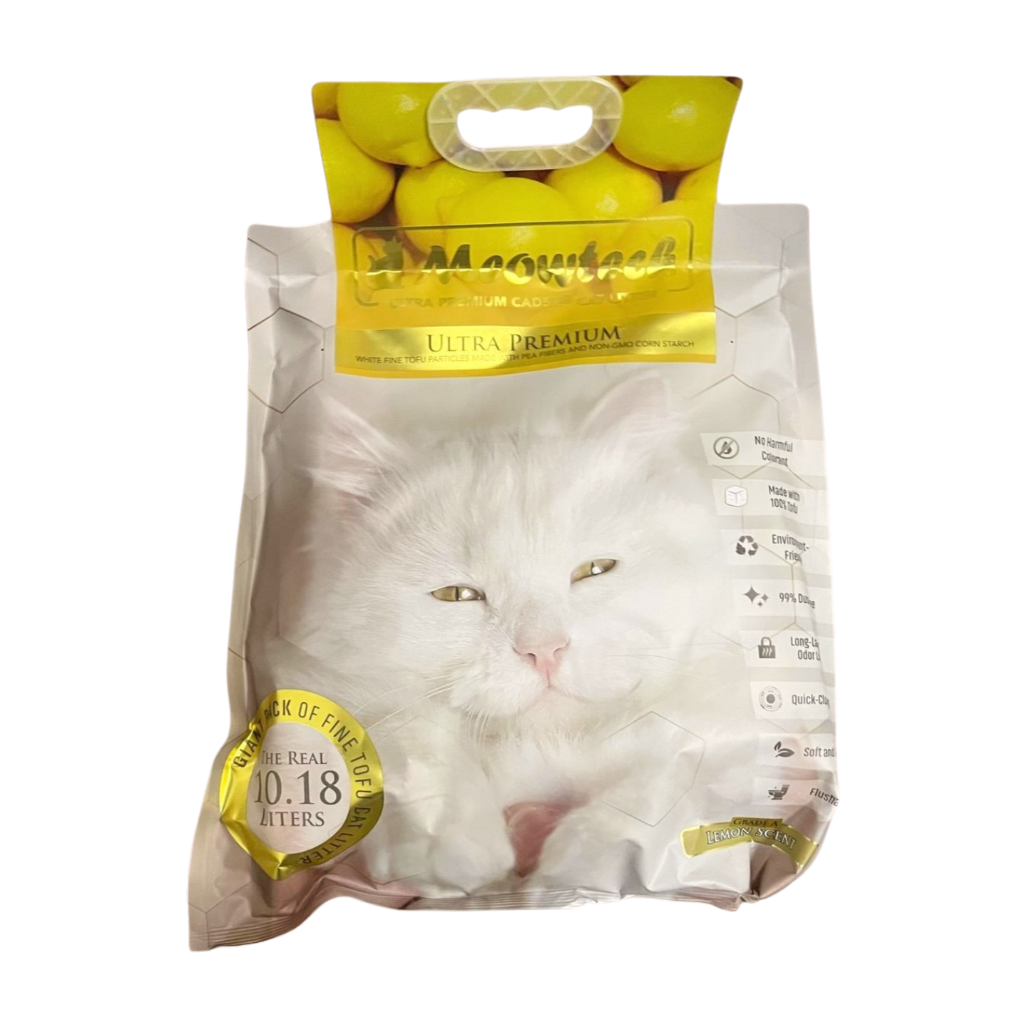 Meowtech Tofu Cat Litter Lemon 10.18L