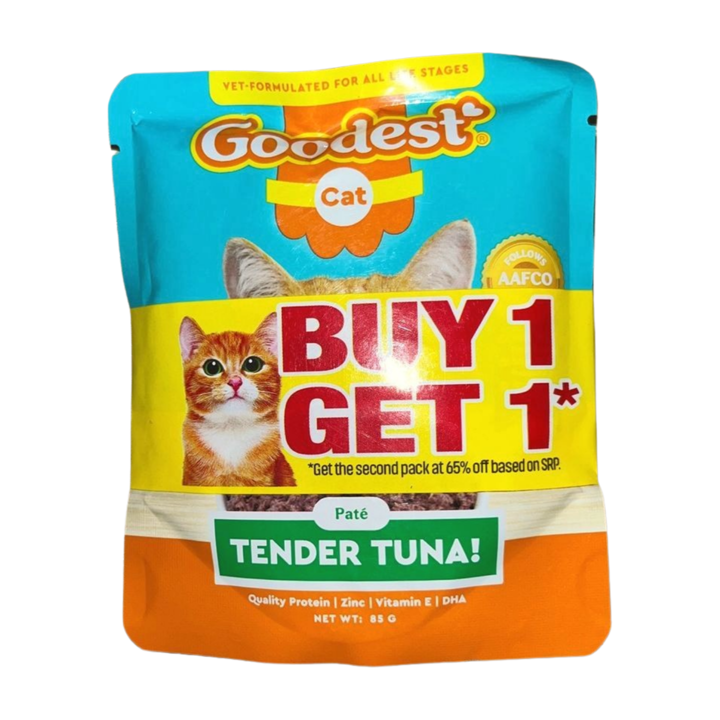 Goodest B1G1 Wet Cat Food Pouch Tender Tuna 85g