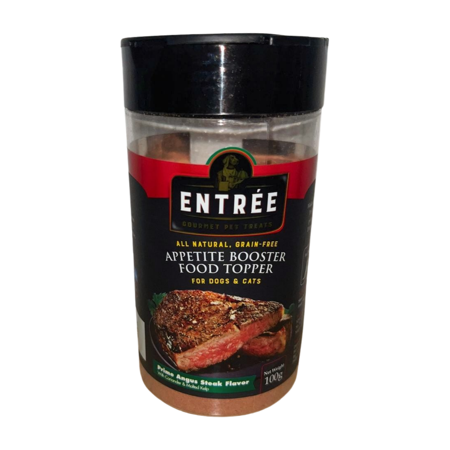 Entree Appetite Booster Food Topper for Dogs & Cats Prime Angus Steak 100g