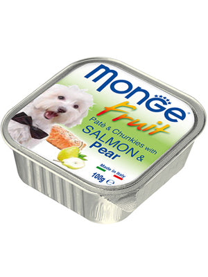 Monge Fruit Salmon & Pear Wet Dog Food 100g