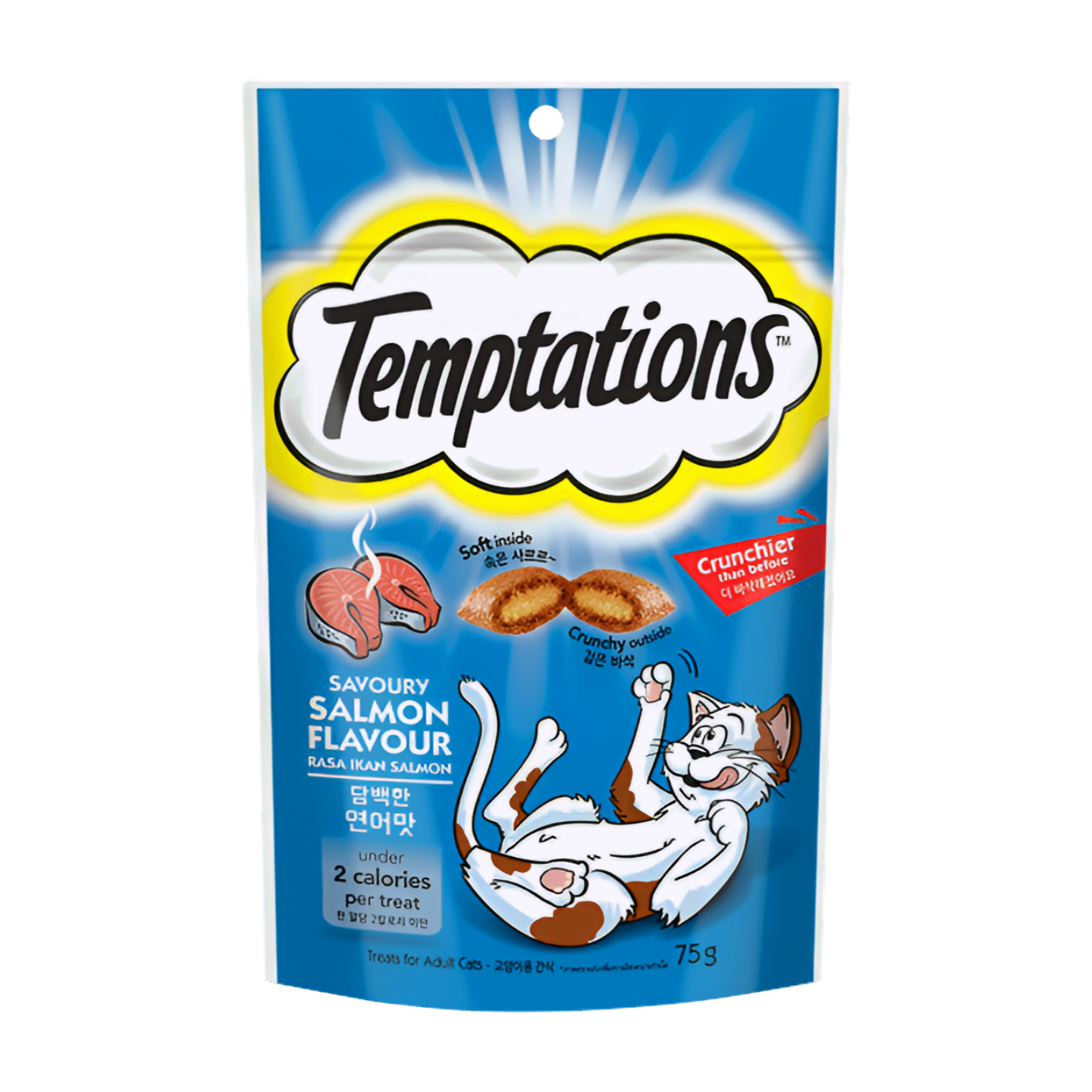 Temptations Savoury Salmon Cat Treats 75g