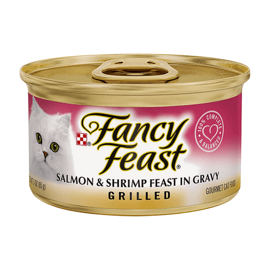 Fancy Feast Wet Cat Food Can Salmon & Shrimp 85g