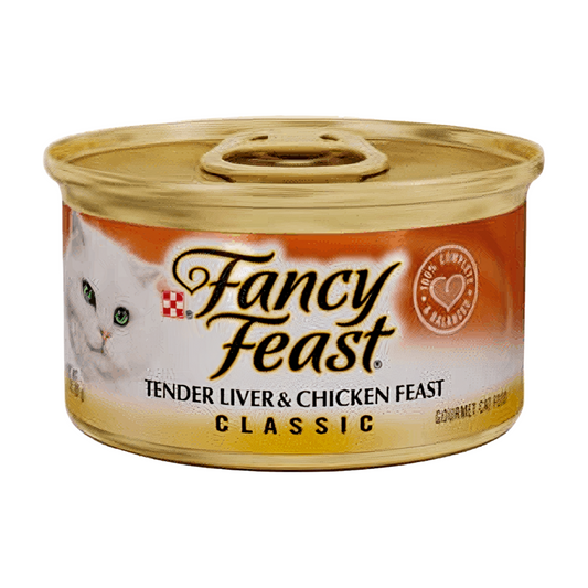Fancy Feast Wet Cat Food Can Chicken & Liver 85g