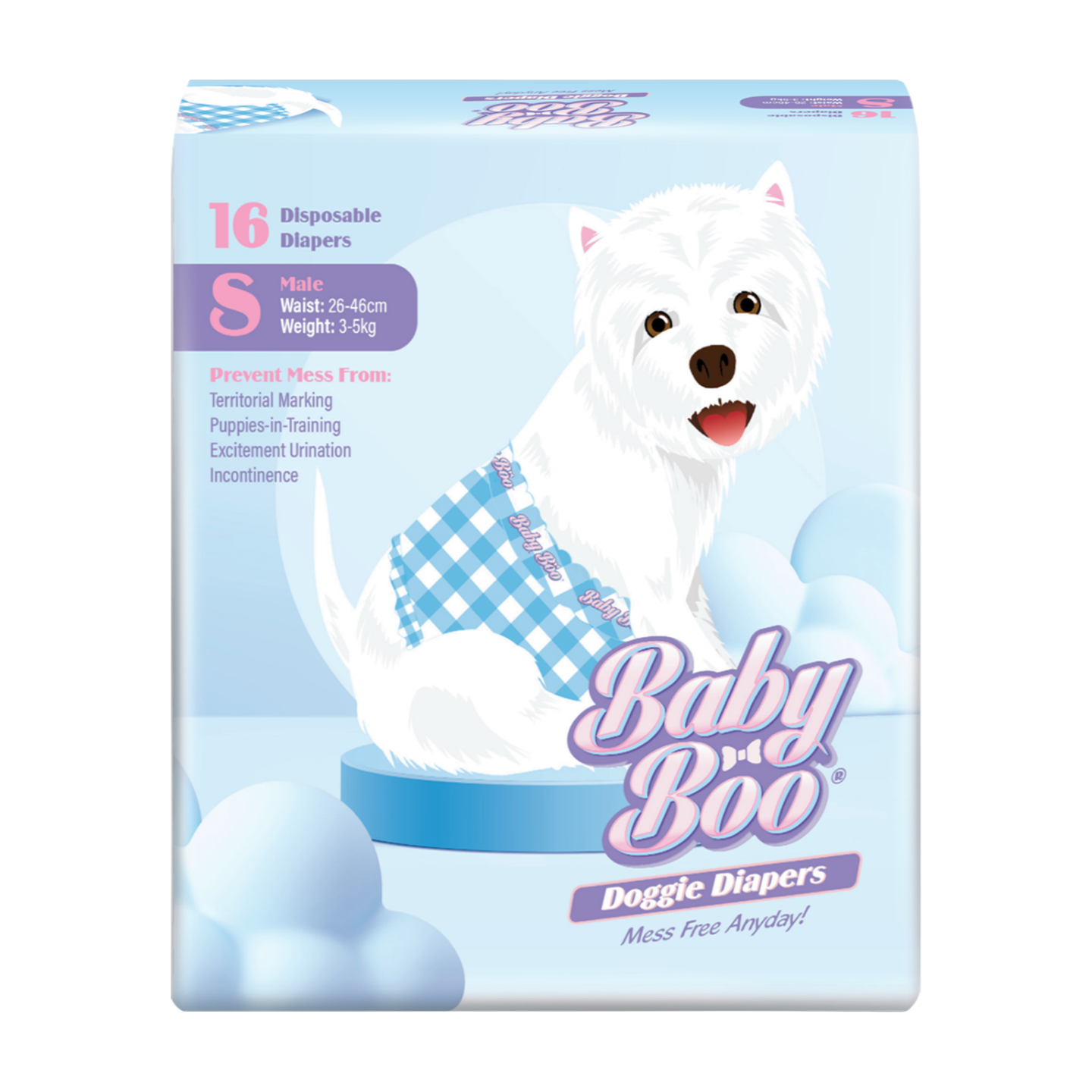 Baby Boo Male Dog Diaper Small