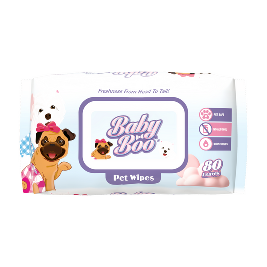Baby Boo Pet Wipes (80 leaves)