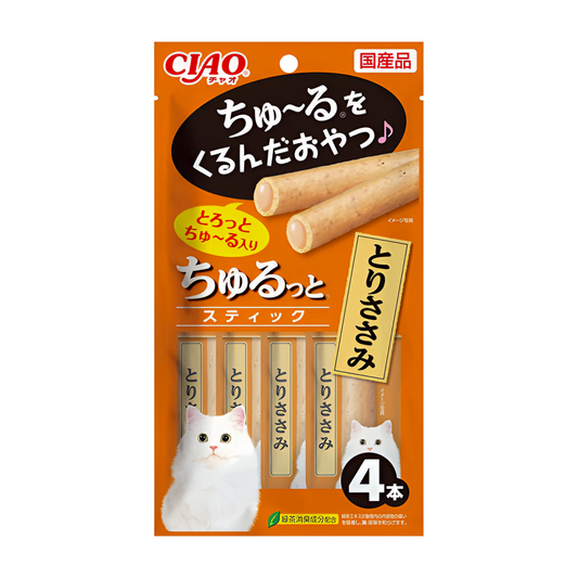 CIAO Churutto Stick Torisasami Formula Cat Treats CS-124