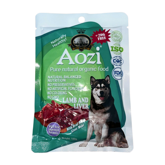 Aozi Dog Wet Food Pouch 100g Lamb & Liver