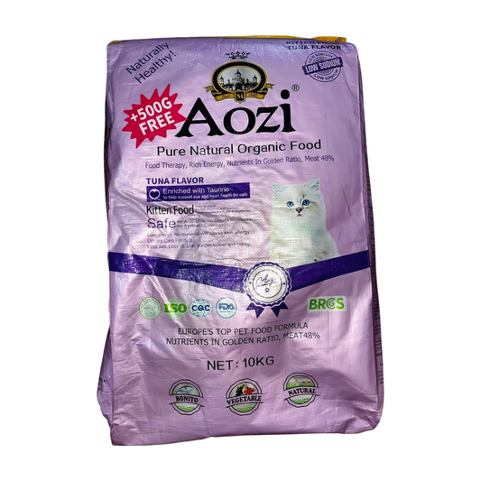Aozi Cat Dry Food 10kg for Kitten Tuna Flavor