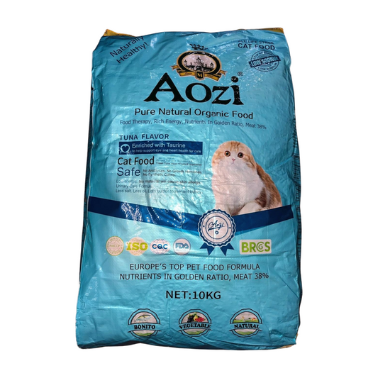 Aozi Cat Dry Food 10kg for All Life Stages Tuna Flavor