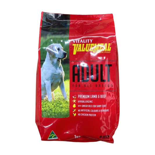 Vitality ValueMeal Adult Dry Dog Food 1kg