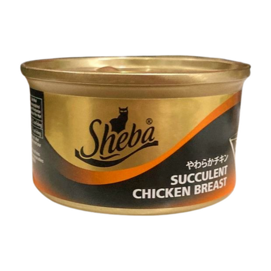 Sheba Can Wet Cat Food Succulent Chicken Breast 85g