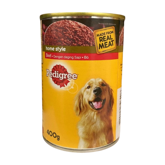 Pedigree Can Wet Dog Food Beef 400g