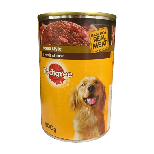 Pedigree Can Wet Dog Food 5 Kinds of Meat 400g