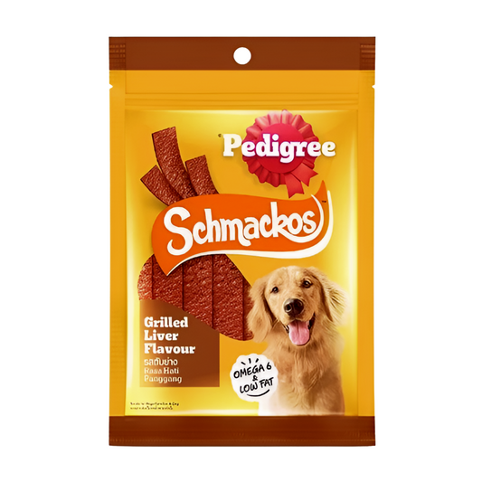 Pedigree Schmackos Grilled Liver Dog Treats 70g