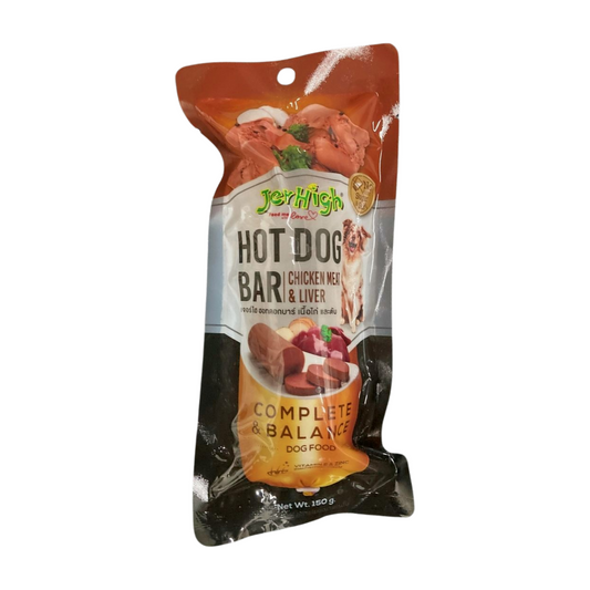 JerHigh Hotdog Bar Dog Treats Liver 150g