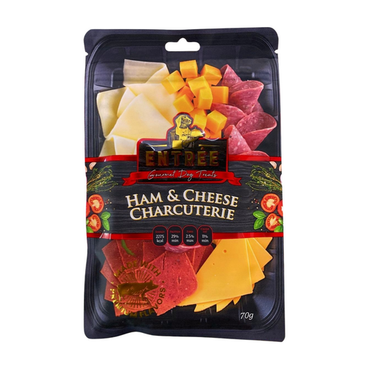 Entree Gourmet Dog Treats Ham & Cheese Charuterie 70g