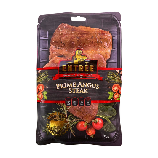 Entree Gourmet Dog Treats Prime Angus Steak 70g