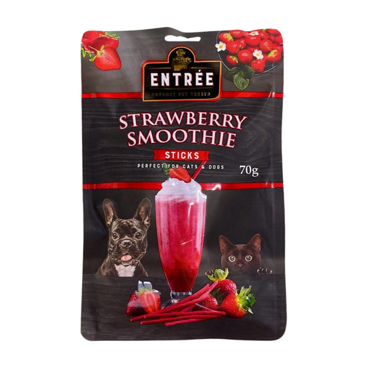 Entree Gourmet Treats Strawberry Smoothie 70g for Cat & Dog