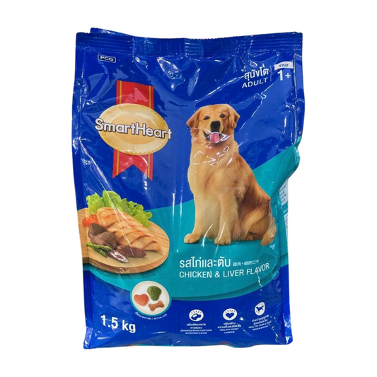 SmartHeart Dry Dog Food Chicken and Liver 1.5kg