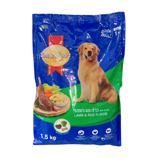 SmartHeart Dry Dog Food Lamb & Rice 1.5kg