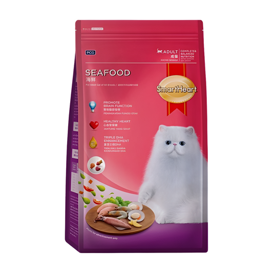 SmartHeart Dry Cat Food Seafood 1.2kg