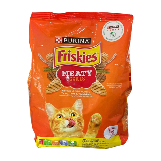 Friskies Dry Cat Food Meaty Grills 1.1kg Purina