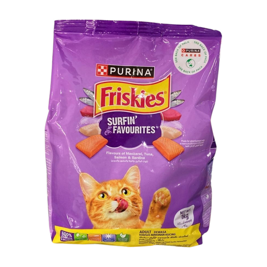 Friskies Dry Cat Food Surfin Favorites 1.1kg Purina