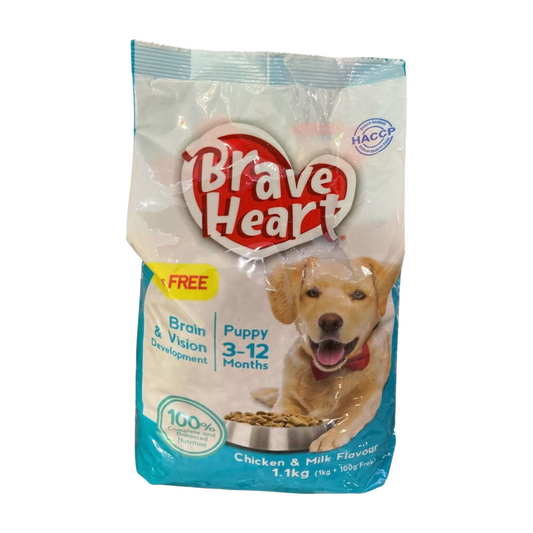 Braveheart Puppy Dry Dog Food 1kg