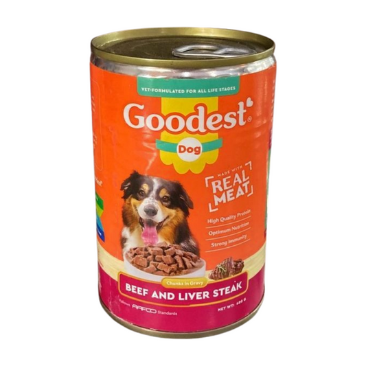 Goodest Wet Dog Food in Can Beef & Liver Steak 400g