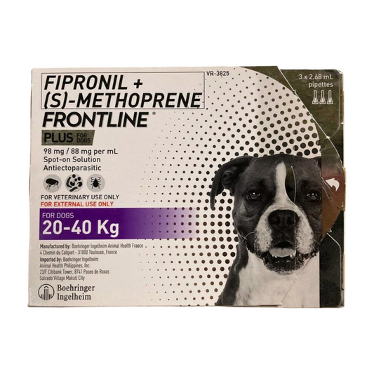 Frontline+ for Dogs 20 to 40kg (1 pipette)