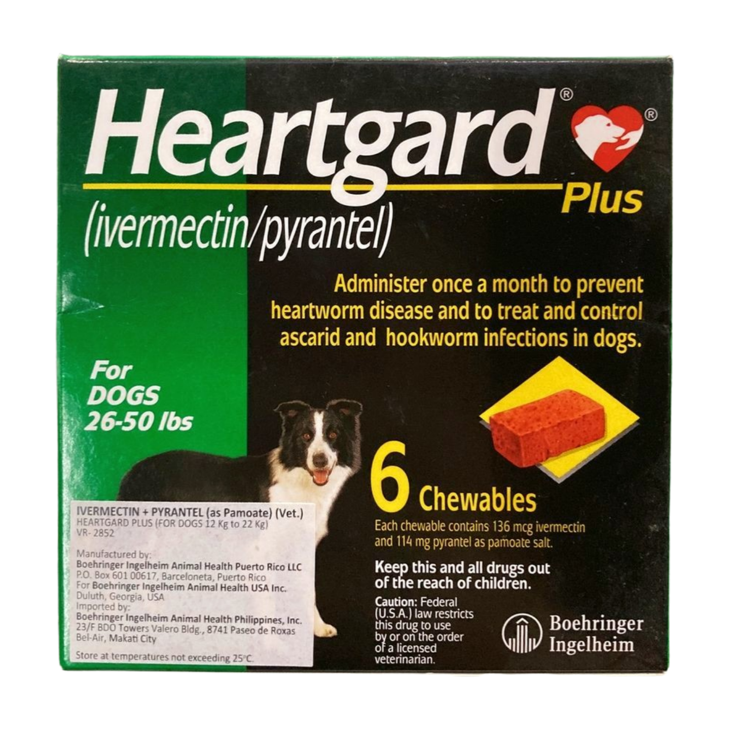 Heartgard Plus for Dogs 12 to 22kg (1 chewable)