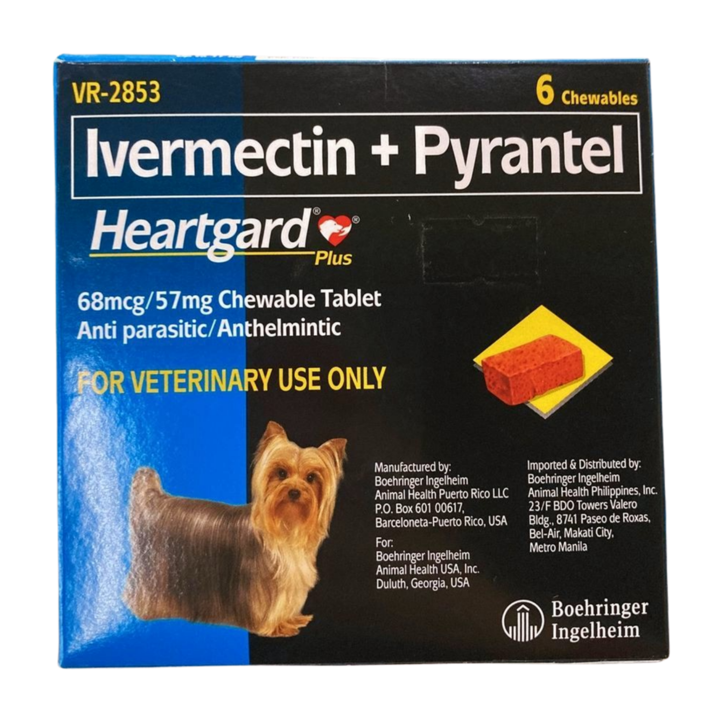 Heartgard Plus for Dogs up to 11kg (1 chewable)