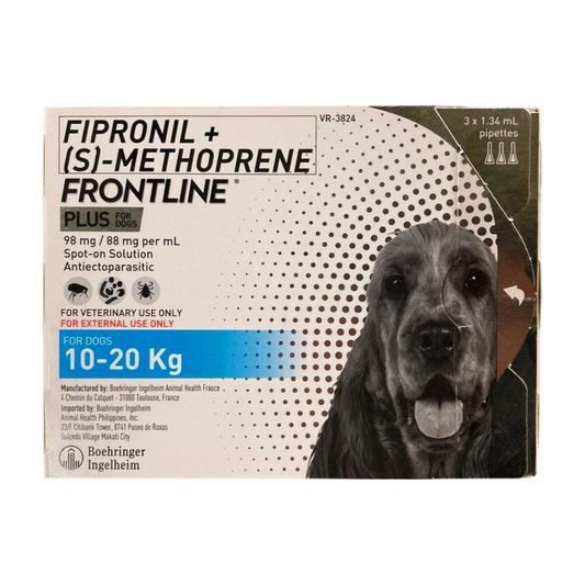 Frontline+ for Dogs 10 to 20kg (1 pipette)