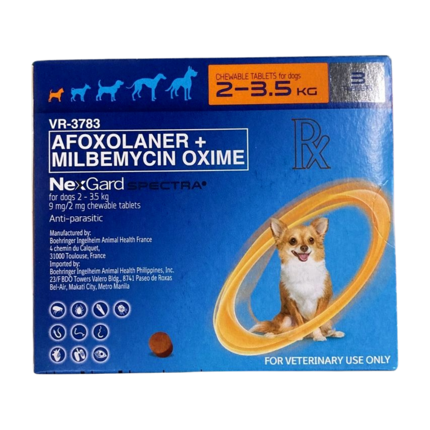 Nexgard Spectra 2 to 3.5kg (1 chewable)