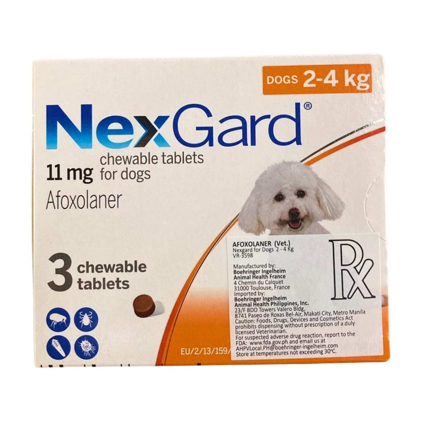 Nexgard Small 2 to 4kg (1 chewable)