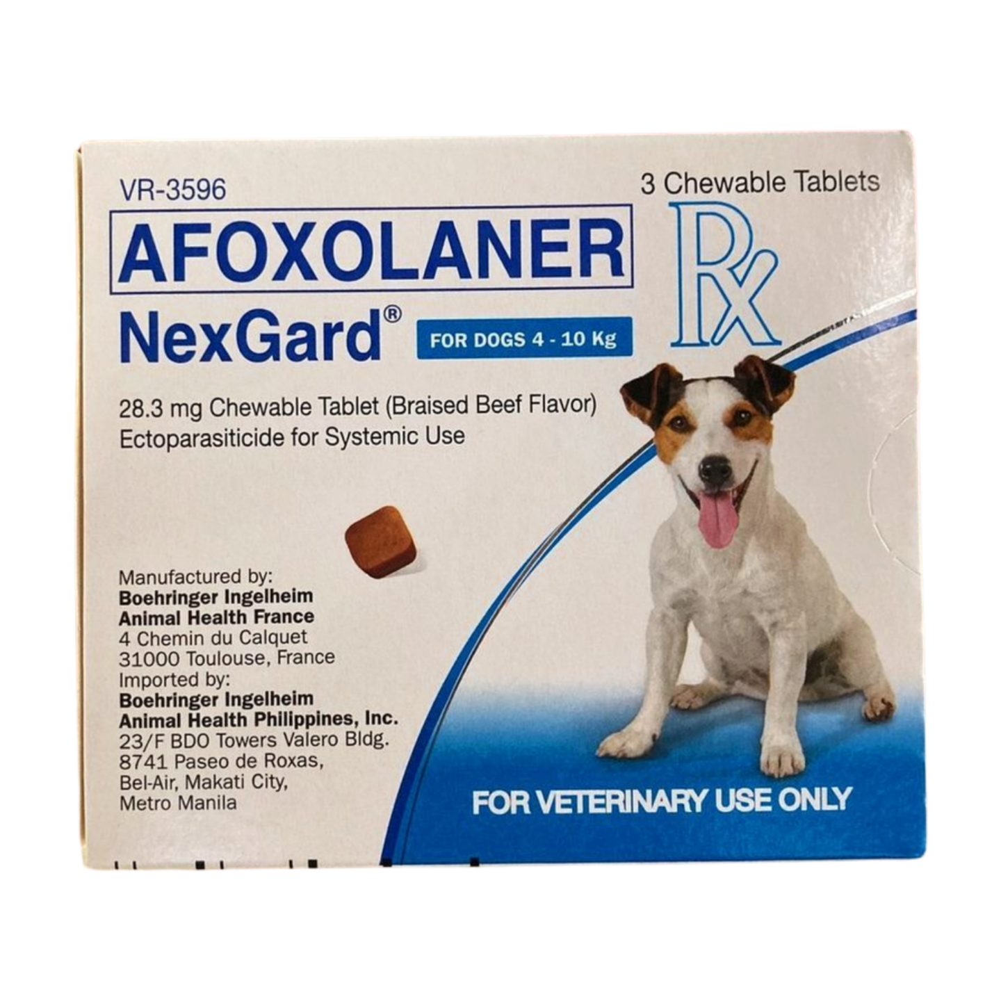 Nexgard Medium 4 to 10kg (1 chewable)