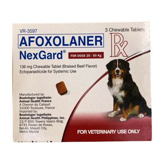Nexgard XL 25 to 50kg (1 chewable)