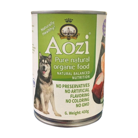 AOZI Can Wet Dog Food Salmon & Liver 430g