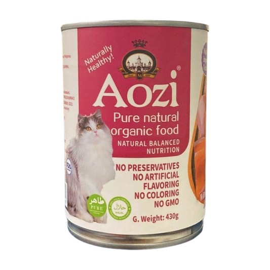 AOZI Can Wet Cat Food Salmon & Chicken 430g