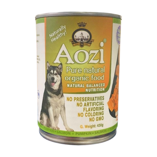 AOZI Can Wet Dog Food Salmon & Pumpkin 430g