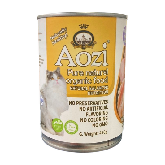 AOZI Can Wet Cat Food Chicken 430g