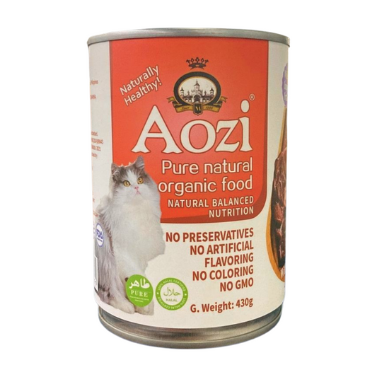 AOZI Can Wet Cat Food Beef 430g