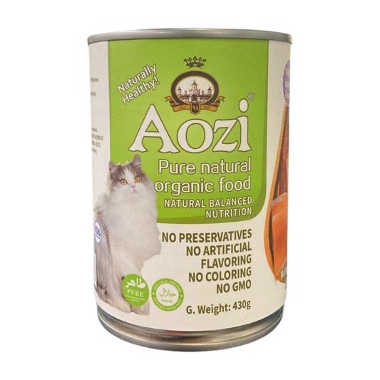 AOZI Can Wet Cat Food Salmon & Beef 430g