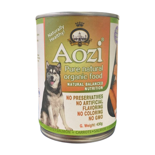 AOZI Can Wet Dog Food Salmon & Carrot 430g